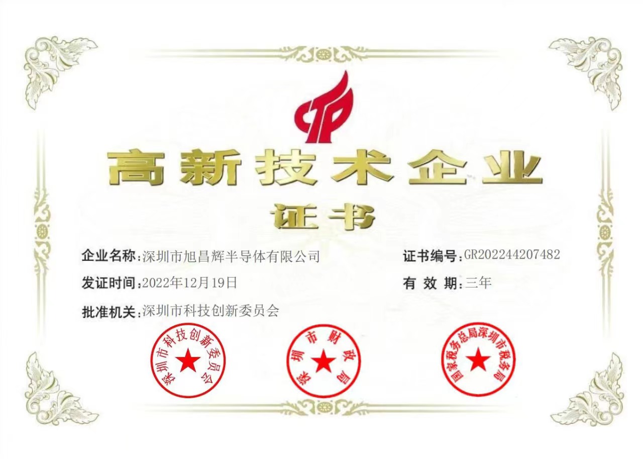 喜訊：旭昌輝榮獲國(guó)家“高新技術(shù)企業(yè)”認(rèn)定